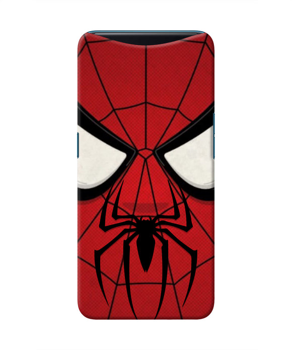 Spiderman Face Oppo Find X Real 4D Back Cover