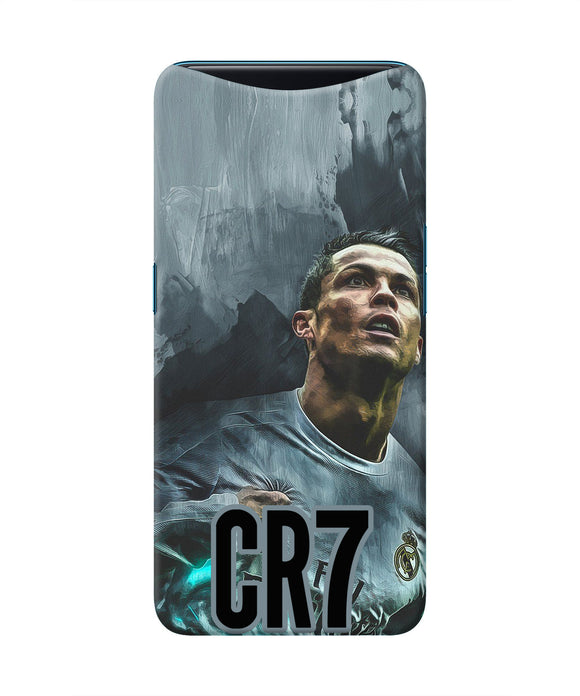 Christiano Ronaldo Grey Oppo Find X Real 4D Back Cover
