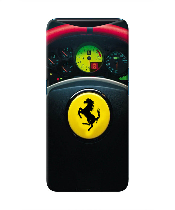 Ferrari Steeriing Wheel Oppo Find X Real 4D Back Cover
