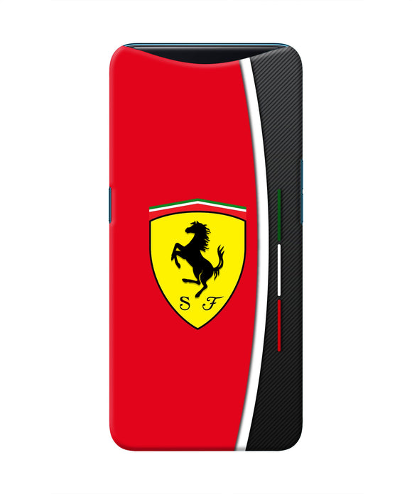 Ferrari Abstract Red Oppo Find X Real 4D Back Cover