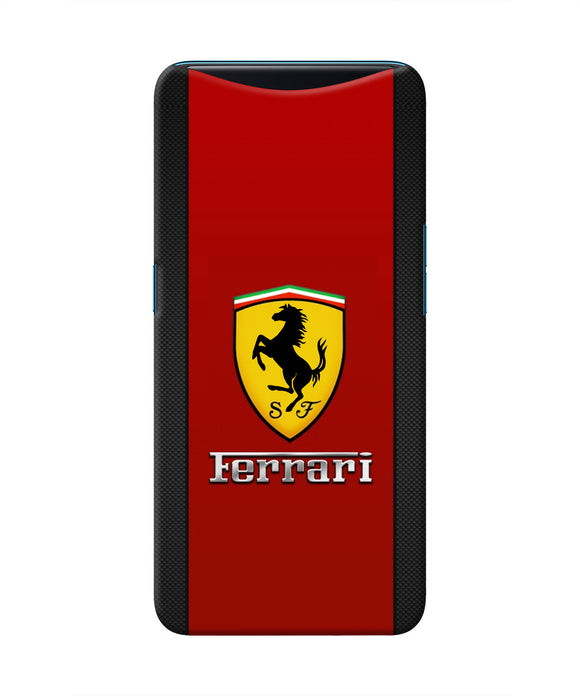 Ferrari Abstract Maroon Oppo Find X Real 4D Back Cover