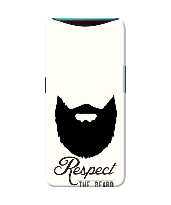 Respect the Beard Oppo Find X Real 4D Back Cover