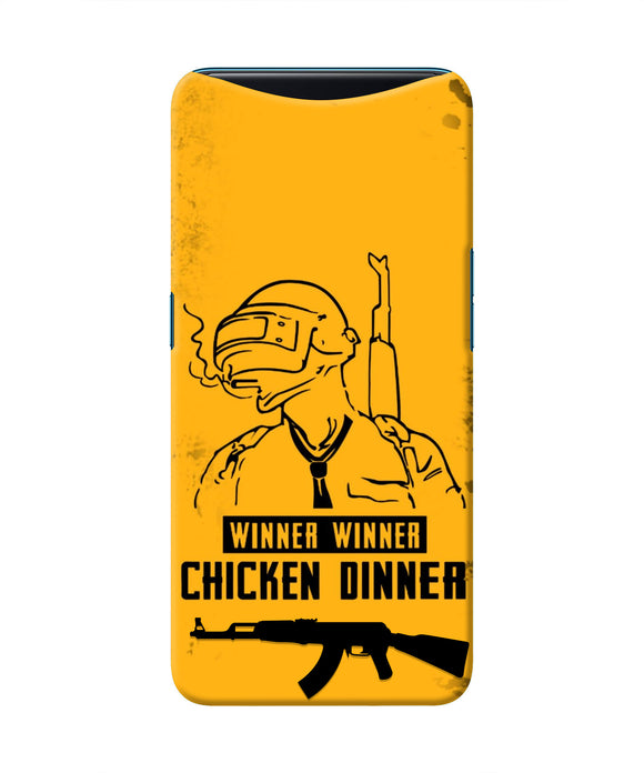 PUBG Chicken Dinner Oppo Find X Real 4D Back Cover