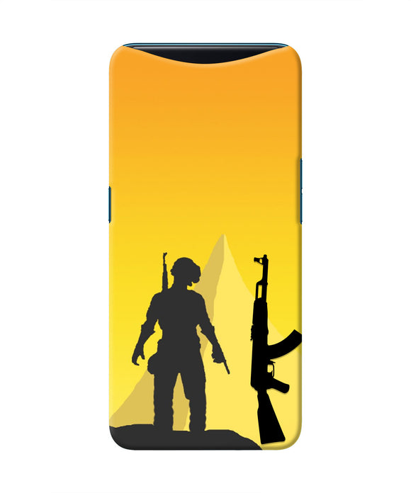 PUBG Silhouette Oppo Find X Real 4D Back Cover