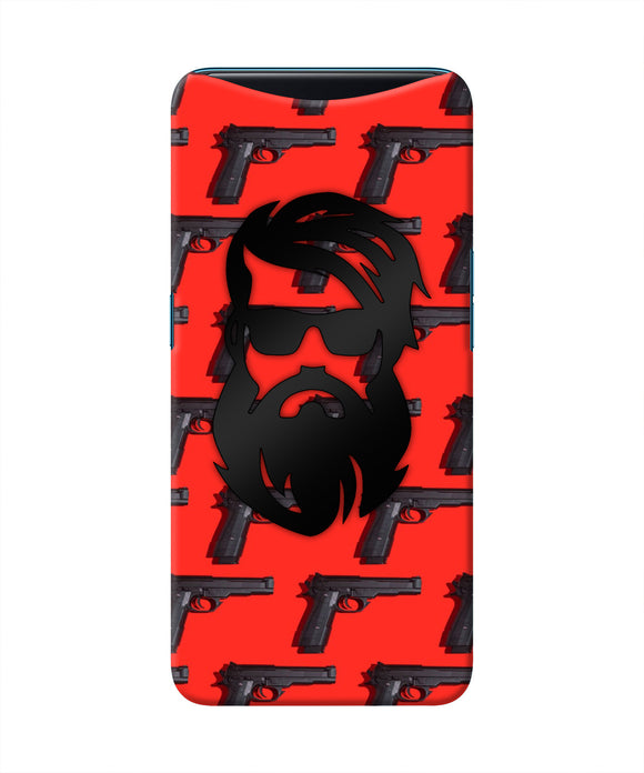 Rocky Bhai Beard Look Oppo Find X Real 4D Back Cover
