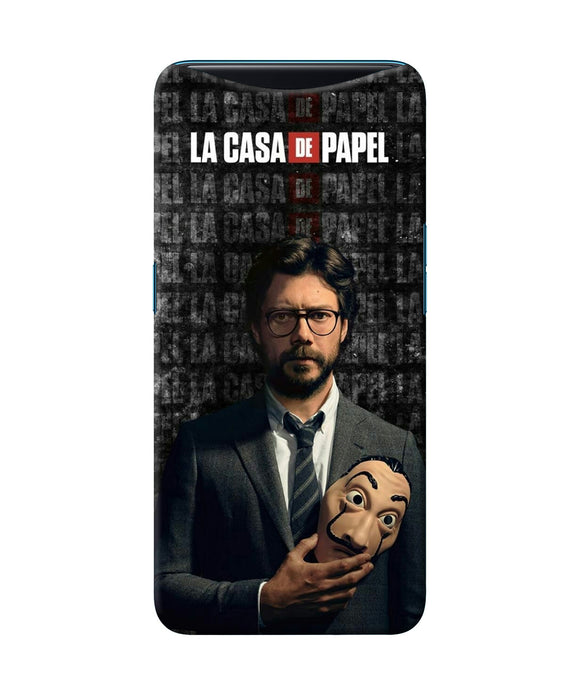 Money Heist Professor with Mask Oppo Find X Back Cover