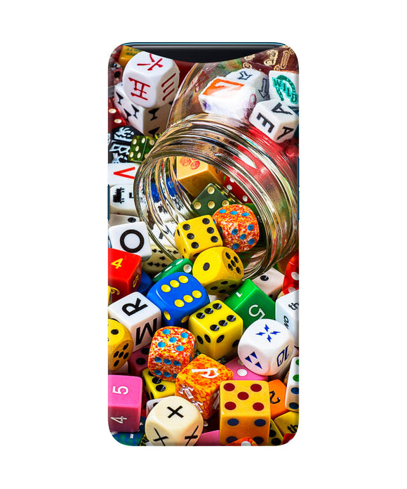 Colorful Dice Oppo Find X Back Cover