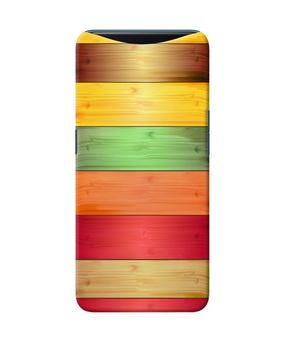 Wooden Colors Oppo Find X Back Cover