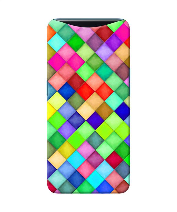 Abstract Colorful Squares Oppo Find X Back Cover