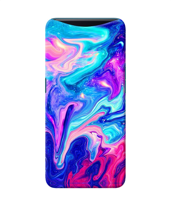 Abstract Colorful Water Oppo Find X Back Cover