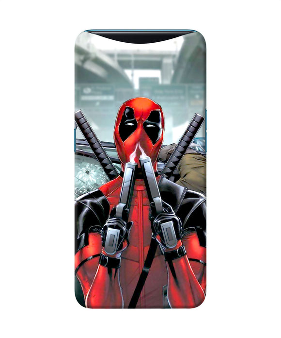 Deadpool With Gun Oppo Find X Back Cover