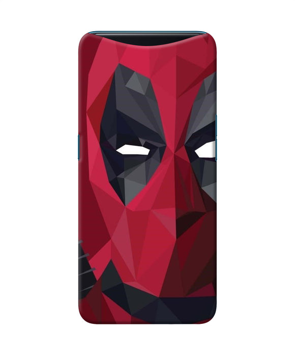 Abstract Deadpool Half Mask Oppo Find X Back Cover