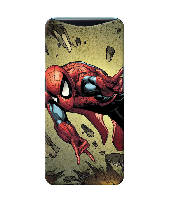 Spiderman On Sky Oppo Find X Back Cover