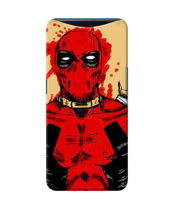 Blooded Deadpool Oppo Find X Back Cover