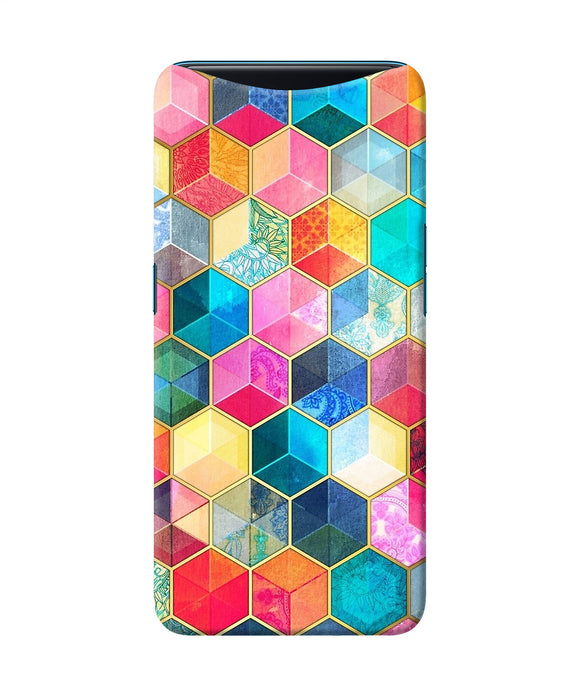 Abstract Color Box Oppo Find X Back Cover