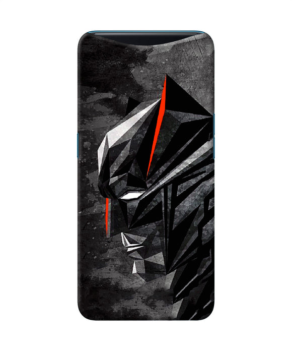 Batman Black Side Face Oppo Find X Back Cover