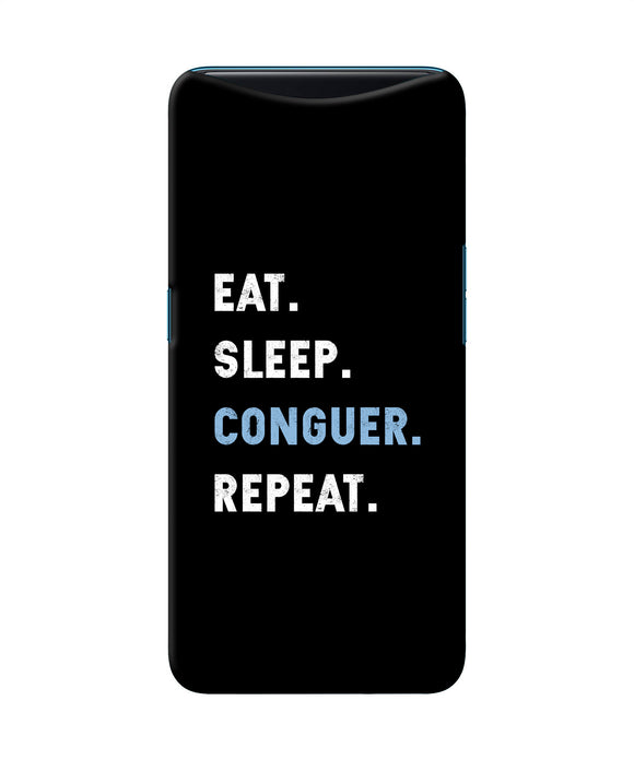 Eat Sleep Quote Oppo Find X Back Cover