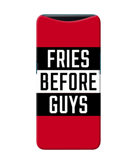 Fries Before Guys Quote Oppo Find X Back Cover