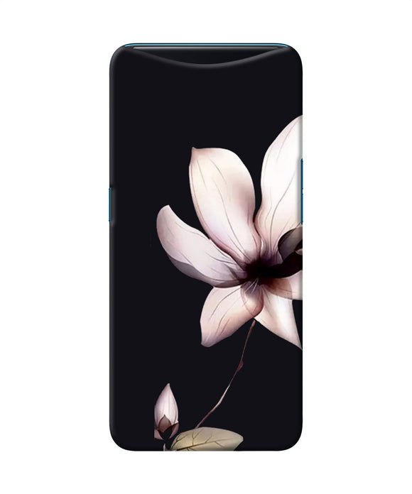 Flower White Oppo Find X Back Cover