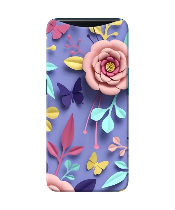 Flower Canvas Oppo Find X Back Cover