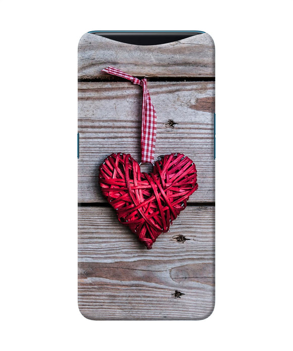 Lace Heart Oppo Find X Back Cover