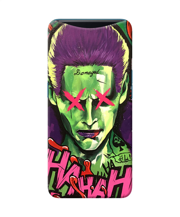 Damaged Joker Anim Oppo Find X Back Cover