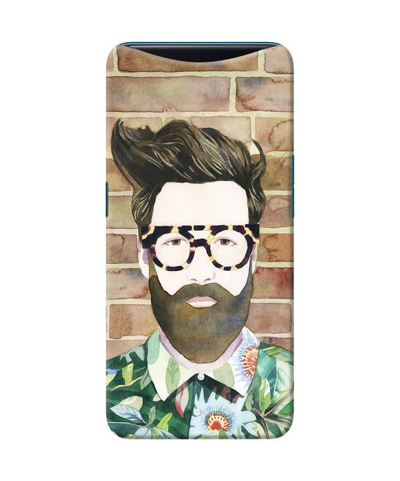 Beard Man With Glass Oppo Find X Back Cover