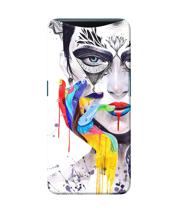 Girl Color Hand Oppo Find X Back Cover