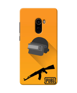 PUBG Helmet and Gun Mi Mix 2 Real 4D Back Cover