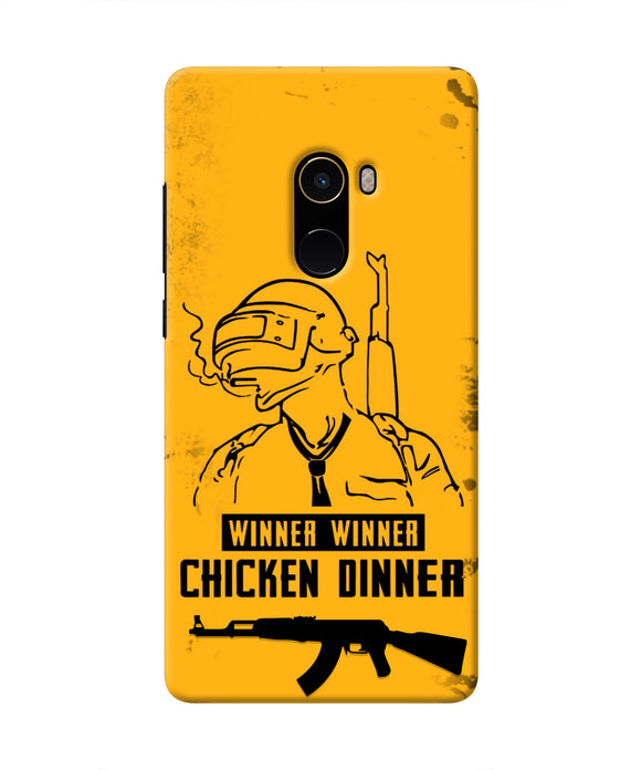 PUBG Chicken Dinner Mi Mix 2 Real 4D Back Cover