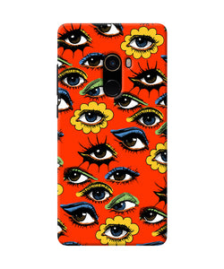 Abstract Eyes Pattern Mi Mix 2 Back Cover