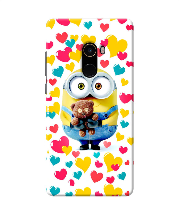 Minion Teddy Hearts Mi Mix 2 Back Cover