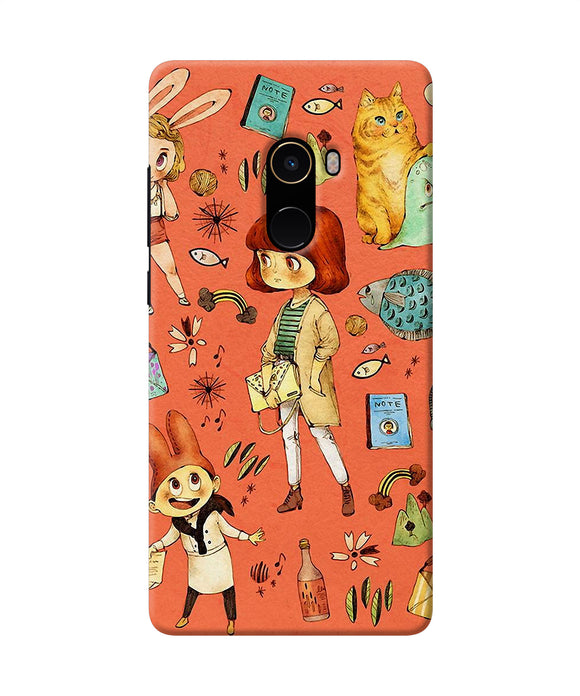 Canvas Little Girl Print Mi Mix 2 Back Cover