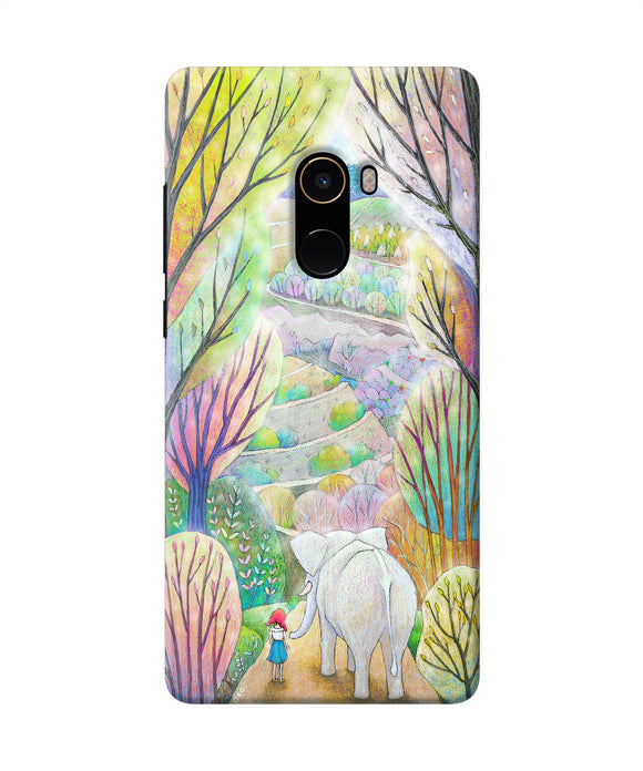 Natual Elephant Girl Mi Mix 2 Back Cover