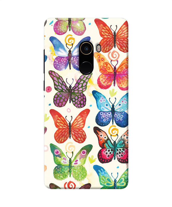 Abstract Butterfly Print Mi Mix 2 Back Cover