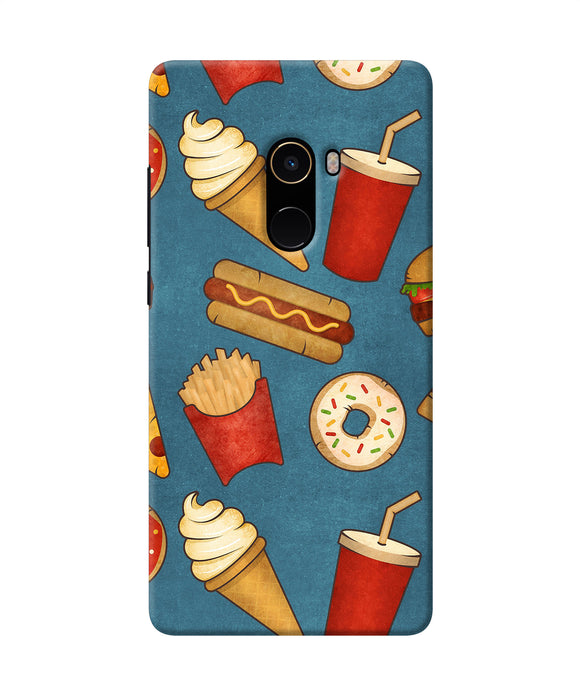 Abstract Food Print Mi Mix 2 Back Cover