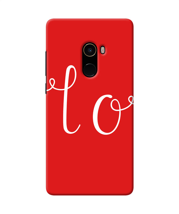 Love One Mi Mix 2 Back Cover