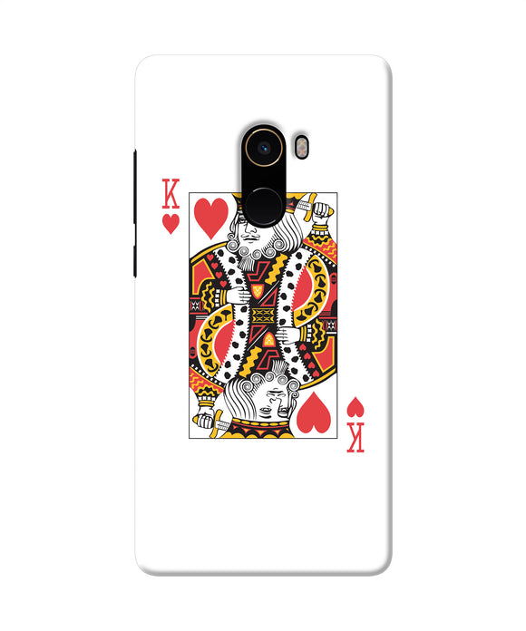 Heart King Card Mi Mix 2 Back Cover
