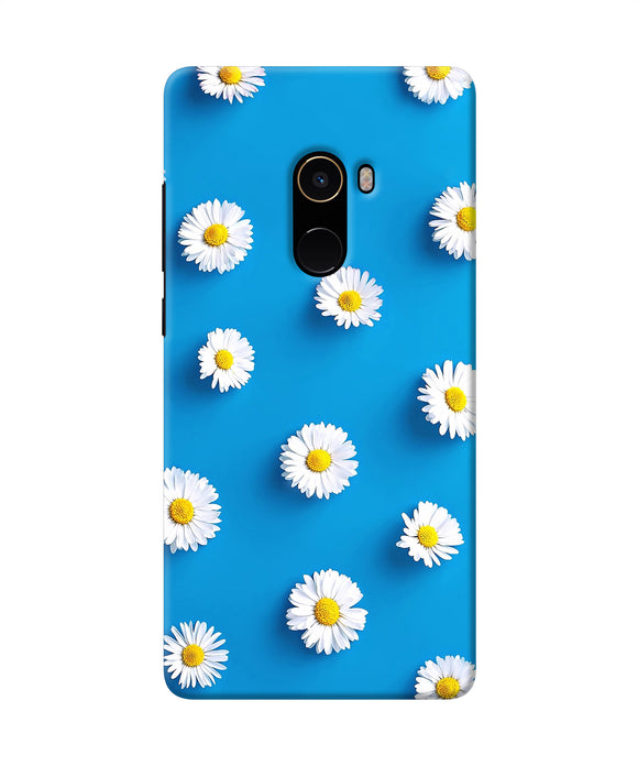 White Flowers Mi Mix 2 Back Cover