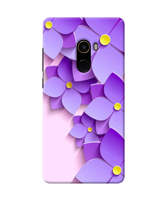 Violet Flower Craft Mi Mix 2 Back Cover