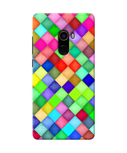 Abstract Colorful Squares Mi Mix 2 Back Cover