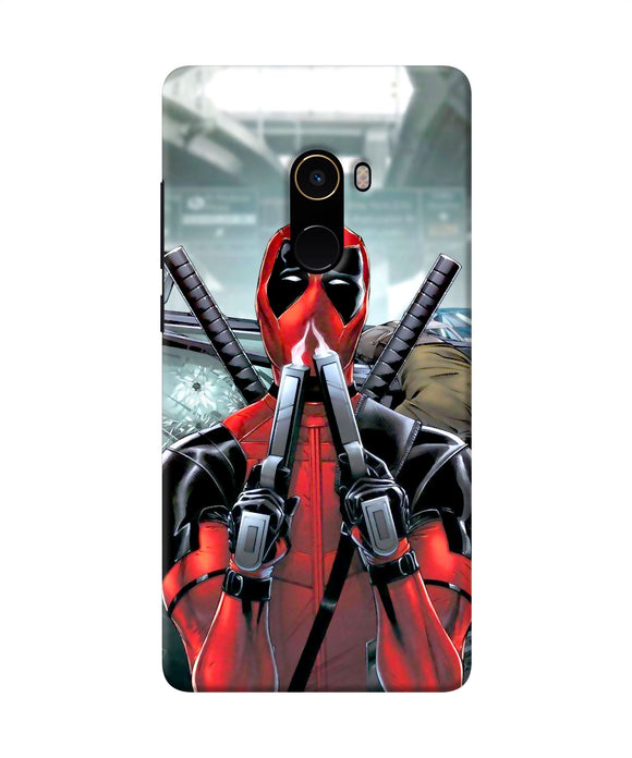 Deadpool With Gun Mi Mix 2 Back Cover