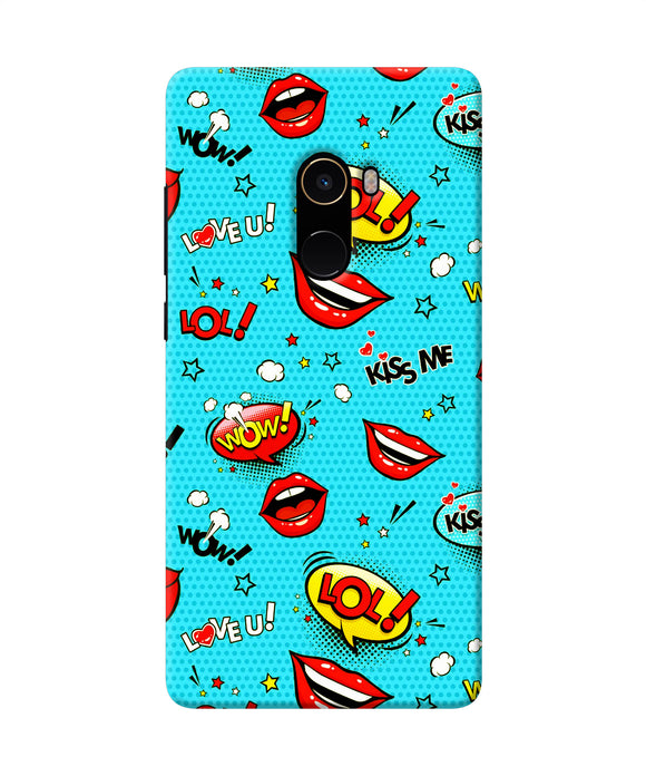 Lol Lips Print Mi Mix 2 Back Cover
