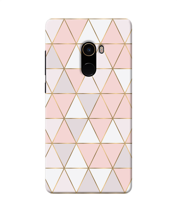 Abstract Pink Triangle Pattern Mi Mix 2 Back Cover