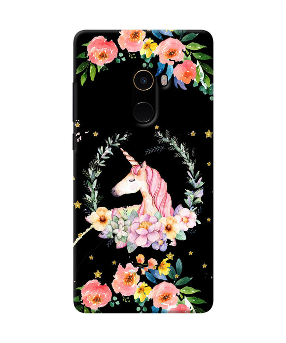 Unicorn Flower Mi Mix 2 Back Cover