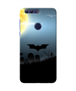 Batman Scary cemetry Honor 8 Real 4D Back Cover