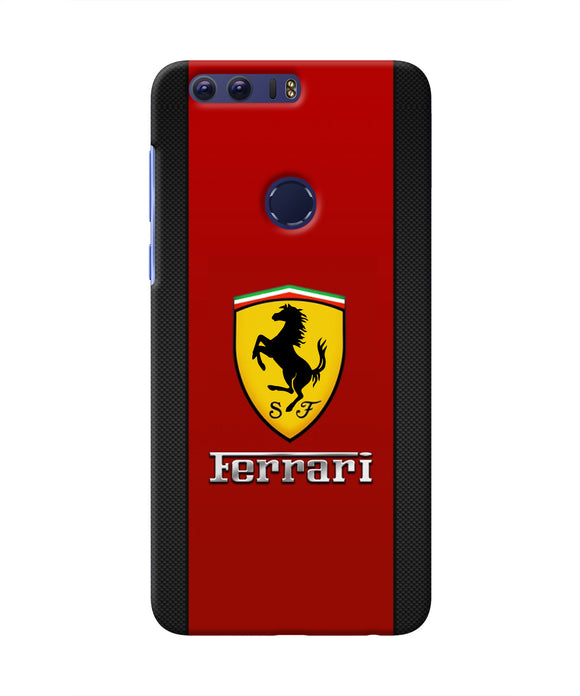 Ferrari Abstract Maroon Honor 8 Real 4D Back Cover