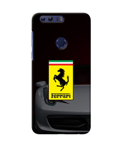 White Ferrari Honor 8 Real 4D Back Cover