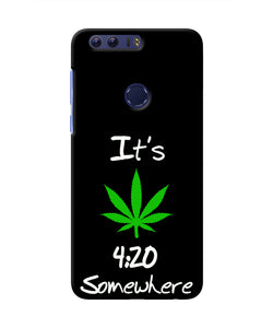 Weed Quote Honor 8 Real 4D Back Cover