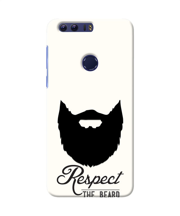 Respect the Beard Honor 8 Real 4D Back Cover